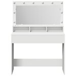 vidaXL Coiffeuse avec miroir Blanc 100 x 41 x 135 cm Bois d'ingénierie