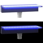 vidaXL Déversoir pour cascade avec LED RVB Acrylique 45 cm