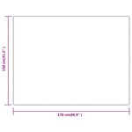 vidaXL Couverture crème 130x170 cm polyester