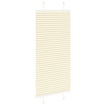 vidaXL Store plissé crème 65x100 cm largeur du tissu 64 4 cm polyester