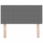 Tête de lit LED vidaXL Design Simple Gris Clair 80 cm Tissu Velours Côtelé