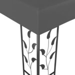 vidaXL Belvédère 3x3 m Anthracite