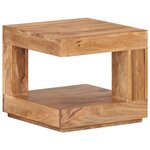 vidaXL Table basse 45x45x40 cm Bois d'acacia massif