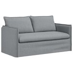 vidaXL Canapé 2 Pièces Gris clair 196 x 82 x 85 cm tissu