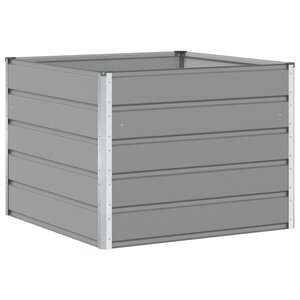 vidaXL Jardinière Gris clair 100 x 100 x 75 cm Acier