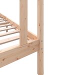 vidaXL Cadre de lit sans matelas bois massif 90x200 cm