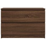 vidaXL Meuble TV chêne marron 80x35x54 cm bois d'ingénierie