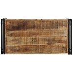 vidaXL Table basse 100x50x35 cm bois de manguier massif brut