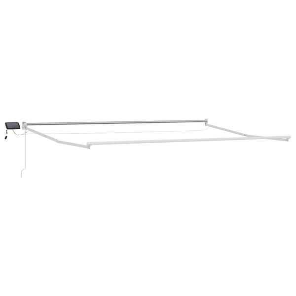 vidaXL Cadre de store rétractable électrique Blanc 4 x 2 m Aluminium