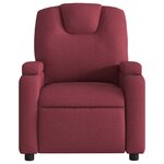 vidaXL Fauteuil inclinable électrique Rouge bordeaux Tissu
