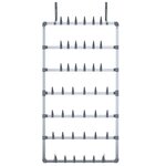 vidaXL Étagère à chaussures suspendue Argenté 66x13x139 cm