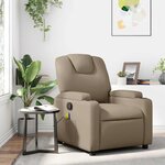 vidaXL Fauteuil de massage inclinable Cappuccino Similicuir