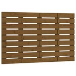 vidaXL Tête de lit murale Marron miel 96x3x63 cm Bois massif de pin