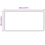 vidaXL Coureur de Tapis MARSA Gris 100 x 200 cm Polyester et PVC