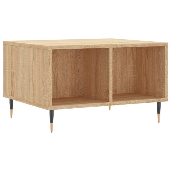 vidaXL Table basse Chêne sonoma 60x50x36 5 cm Bois d'ingénierie