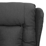 vidaXL Fauteuil inclinable Gris foncé Tissu