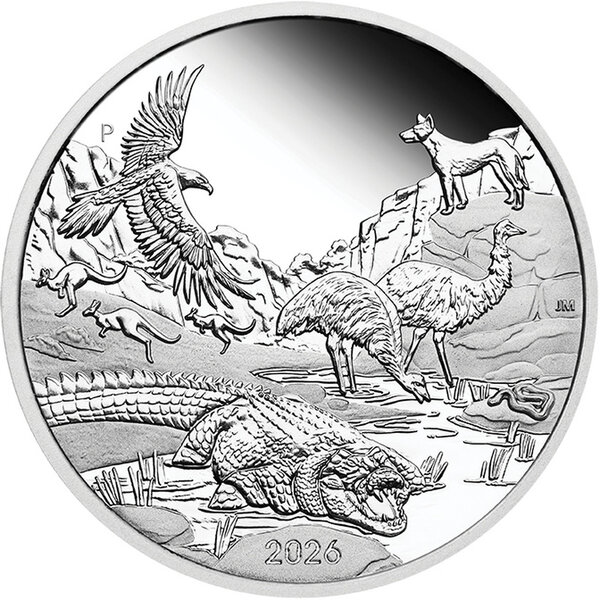 Monnaie OUTBACK Wonders of Australia 1 Oz Argent 1$ Australia 2026 (PRÉCOMMANDE)
