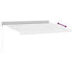 vidaXL Auvent rétractable anthracite/blanc 3x2 5 m tissu et aluminium