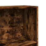 vidaXL Bibliothèque chêne fumé 60x24x143 cm bois d'ingénierie