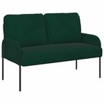 vidaXL Ensembles de canapés 3 Pièces Vert foncé 115 x 56 x 80 cm