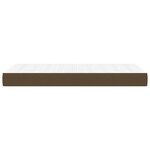 vidaXL Matelas de lit à ressorts ensachés Marron foncé 100x200x20 cm