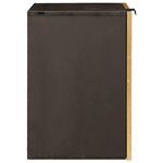 vidaXL Cabinet de salle de bain avec porte Noir et or 38 x 33 x 48 cm