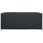 vidaXL Housse pour mobilier d'extérieur Noir 280 x 204 x 106 cm 600D