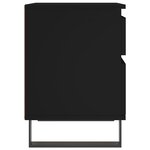vidaXL Table de chevet Noir 40x35x50 cm Bois d’ingénierie