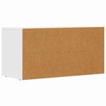 vidaXL Meuble TV Blanc 80 x 35 x 40 cm Bois d'ingénierie