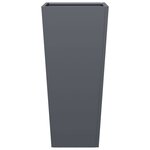 vidaXL Jardinières 2 Pièces anthracite 35x35x75 cm acier