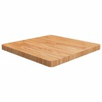 vidaXL Dessus de table carré Marron clair 60x60x4cm Bois chêne traité