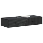 vidaXL Table d'appoint murale 87 5 x 34 5 x 17 cm Bois d'ingénierie