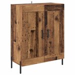 vidaXL Haut Armoire Bois Ancien 69 5 x 34 x 180 cm Bois d'ingénierie