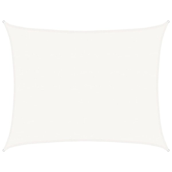 vidaXL Voile d'ombrage 160 g/m² Blanc 6x8 m PEHD