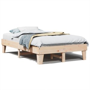 vidaXL Cadre de lit sans matelas 120x200 cm bois de pin massif