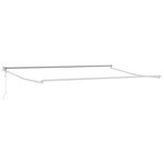 vidaXL Cadre de store rétractable électrique Blanc 4 x 2 m Aluminium