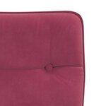 vidaXL Chaises à manger lot de 2 Rouge bordeaux Velours