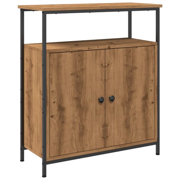 vidaXL Buffet chêne artisanal 70x30x80 cm bois d'ingénierie