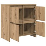 vidaXL Buffet Chêne artisanal 70 x 41 x 75 cm Bois d'ingénierie