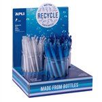 Présentoire de 36 stylos bille en plastique de bouteilles recyclées Decadry By Apli