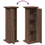 vidaXL Piédestal avec rangement chêne marron bois d'ingénierie