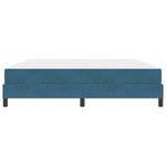 vidaXL Lit boxspring avec matelas Bleu foncé 180 x 200 cm Velours