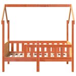 vidaXL Cadre de lit d'enfants forme de maison sans matelas pin