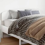vidaXL Tête de lit blanc 150 cm bois massif de pin