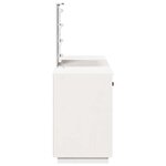 vidaXL Ensemble de coiffeuse avec LED Blanc Bois de pin solide