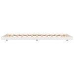 vidaXL Cadre de lit sans matelas blanc 100x200 cm bois de pin massif