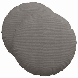 vidaXL Coussins de siège 2 Pièces Gris clair Ø 50 cm
