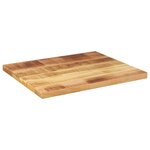 vidaXL Dessus de table rectangulaire bois massif de manguier brut