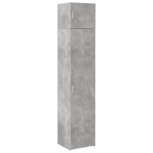 vidaXL Armoire de rangement mince gris béton 45x42 5x225 cm
