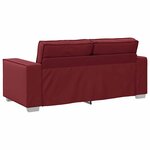vidaXL Canapé Bordeaux 180 x 78 x 84 cm tissu